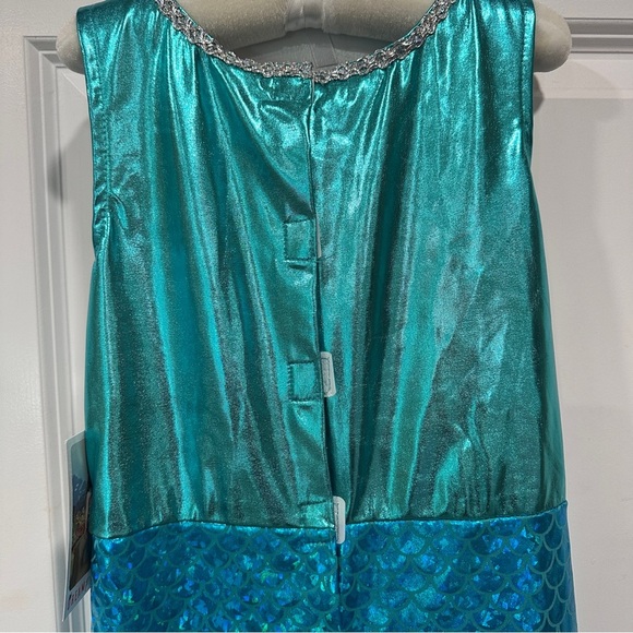 Disney Teal and Pink Mermaid Costume for Kids - Picture 7 of 10